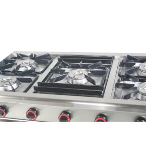 Kuchnia gazowa 5-palnikowa 1200x700x850 mm z szafką 25,5 kW + płomień pilotujący TGP-5725.IV | Egaz