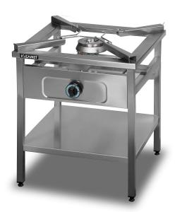 Taboret grzewczy gazowy 580 x 580 x 720 mm | Lozamet