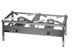 Taboret podgrzewczy gazowy. 2-palnikowy 18kW | Kromet