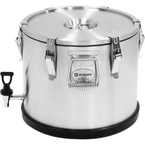 Termos stalowy z kranem  V 25 l | Stalgast