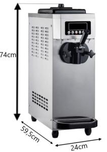 Maszyna do lodów włoskich RQMPL3 | 1 smak | nastawna | automat do lodów | pompa napowietrzająca | 5 l 