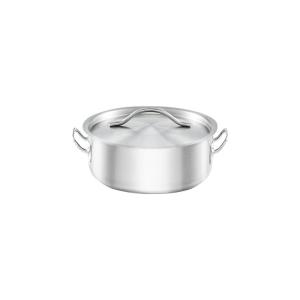 Garnek niski z pokrywką stalowy ⌀160 mm 1,2 l | Basic | Stalgast