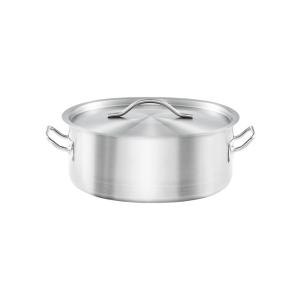 Garnek niski z pokrywką stalowy ⌀240 mm 3,6 l | Basic | Stalgast
