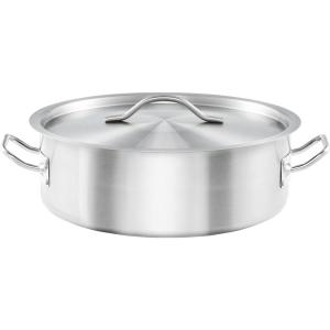 Garnek niski z pokrywką stalowy ⌀320 mm 8,8 l | Basic | Stalgast