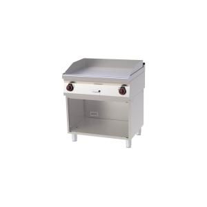 Płyta grillowa elektryczna podwójna chromowana gładka 2x4,5 kW z szafką otwartą | FTH 70/80 E | Redfox