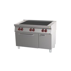 Kuchnia elektryczna 4x2,5 kW z piekarnikiem statycznym | SPLT 70/80 - 21 E | Redfox