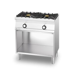 Kuchnia gazowa 2-palnikowa na podstawie - 1100 | PC-558 G | RM Gastro