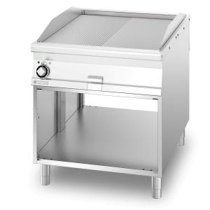 Płyta grillowa elektryczna - 1/2 ryflowana, 1/2 gładka - na podstawie - 1100 | FTLR-558 ETS | RM Gastro