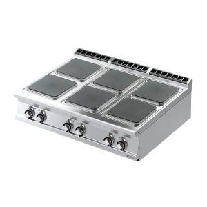 Kuchnia elektryczna 6 pól grzewczych 6x4 kW 400 V | PCQT-912ET | RM Gastro