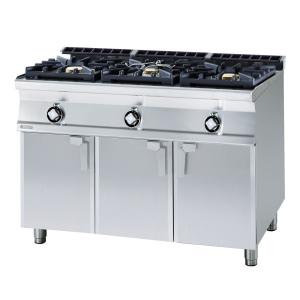 Kuchnia gazowa z szafką 3-palnikowa RM-700 | PC3- 712 G | RM Gastro