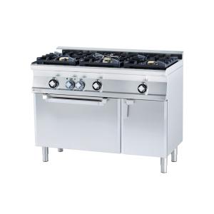 Kuchnia gazowa 3-palnikowa WOK z piekarnikiem konwekcyjnym i szafką | CFM3 - 612 GEMV WOK | RM Gastro