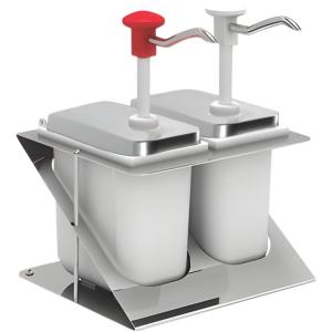 Stalgast Dyspenser do sosów podwójny 2x2 l | Stalgast