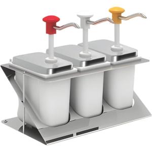 Stalgast Dyspenser do sosów potrójny 3x2 l | Stalgast