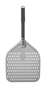 Łopata do pizzy z perforacją i krótką rączką, kwadratowa z anodowanego aluminium, 350x710mm | Hendi