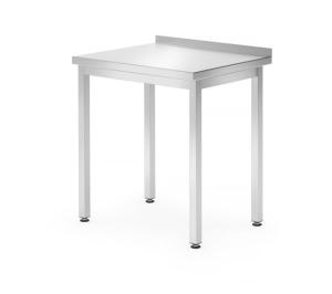 Stół przyścienny bez półki Budget Line – skręcany 800x600x(H)850 | Hendi