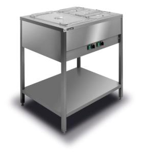 Bemar wolnostojący niezależnie ogrzewany 2x GN 1/1 | Lozamet