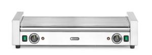 Podgrzewacz rolkowy do parówek XL - dwustrefowy, HENDI, 14 rolek, srebrny, 220-240V/2000W, 732x590x(H)168mm, Prostokątny Wariant podstawowy