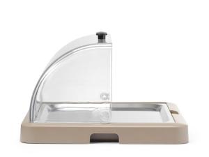 Pojedyncza witrynka chłodząca roll-top Duo UNIQ , HENDI, designed by Robert Bronwasser, beżowy, 460x355x(H)220mm, Prostokątny Wariant podstawowy