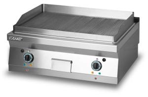 Grill płytowy elektryczny - płyta ryflowana 800 mm | Lozamet
