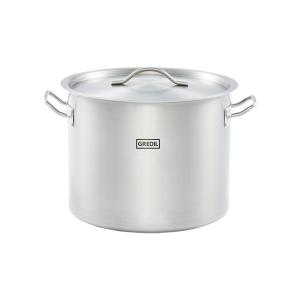 Garnek wysoki z pokrywką, stalowy, Gredil, Ø 320 mm, V 20.9 l | Stalgast