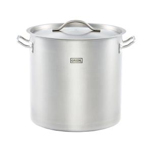 Garnek wysoki z pokrywką, stalowy, Gredil, Ø 360 mm, V 36.6 l | Stalgast
