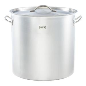 Garnek wysoki z pokrywką, stalowy, Gredil, Ø 450 mm, V 71.6 l | Stalgast