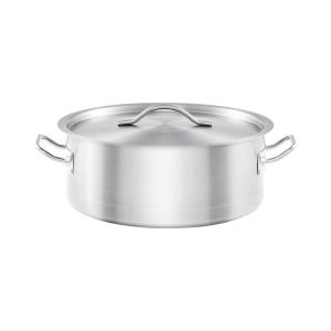 Garnek niski z pokrywką, stalowy, Gredil, Ø 280 mm, V 5.5 l | Stalgast