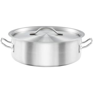 Garnek niski z pokrywką, stalowy, Gredil, Ø 320 mm, V 8.8 l | Stalgast