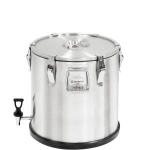 Termos stalowy z kranem, V 25 l | Stalgast