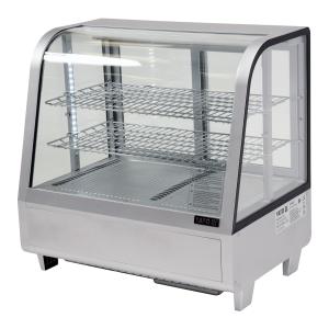 Yato Witryna chłodnicza ekspozycyjna 100 l z oświetleniem LED srebrna | Yato