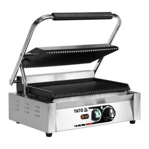 Yato Grill kontaktowy Panini pojedynczy ryflowany | Yato