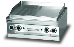 Grill płytowy elektryczny - płyta 1/2 ryflowana + 1/2 gładka | Lozamet