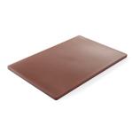 Hendi Deska do krojenia HACCP 600x400x18 mm brązowa do wędlin | Hendi