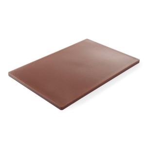 Hendi Deska do krojenia HACCP 600x400x18 mm brązowa do wędlin | Hendi