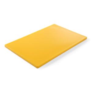Hendi Deska do krojenia HACCP 600x400x18 mm żółta do surowego drobiu | Hendi
