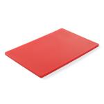 Hendi Deska do krojenia HACCP 450x300x12,7 mm czerwona do surowego mięsa | Hendi