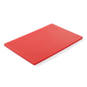 Hendi Deska do krojenia HACCP 450x300x12,7 mm czerwona do surowego mięsa | Hendi