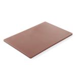 Hendi Deska do krojenia HACCP 450x300x12,7 mm brązowa do wędlin | Hendi