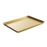 Hendi Taca cukiernicza ekspozycyjna 400x300x20 mm aluminiowa złota | Hendi