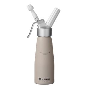 Hendi Syfon do bitej śmietany taupe 0,5 l | Hendi
