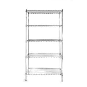 Hendi Regał magazynowy z 5 półkami, HENDI, chromowany, chromowany, 910x455x(H)1830mm | Hendi