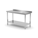 Hendi Stół przyścienny z półką – skręcany, głębokość 600 mm, HENDI, Profi Line, 1000x600x850 mm, 1000x600x(H)850mm | Hendi