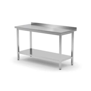 Hendi Stół przyścienny z półką – skręcany, głębokość 600 mm, HENDI, Profi Line, 1000x600x850 mm, 1000x600x(H)850mm | Hendi