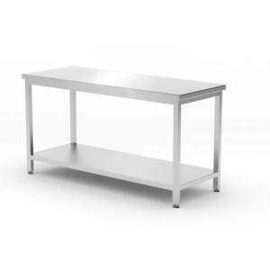 Hendi Stół centralny z półką – skręcany, głębokość 600 mm, HENDI, Profi Line, 1600x600x(H)850mm | Hendi