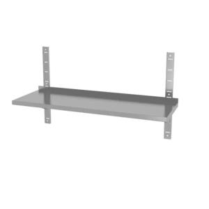 Hendi Półka wisząca regulowana, pojedyncza, z 2 konsolami, HENDI, 1200x300x(H)600mm | Hendi