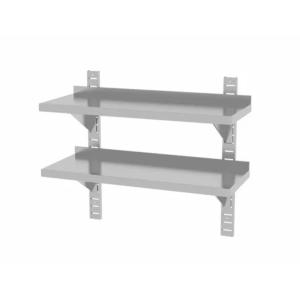 Hendi Półka wisząca przestawna, podwójna, z 2 konsolami, HENDI, 800x300x(H)600mm | Hendi