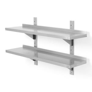 Hendi Półka wisząca przestawna, podwójna, z 2 konsolami, HENDI, 1000x300x(H)600mm | Hendi