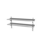 Hendi Półka wisząca przestawna, podwójna, z 2 konsolami, HENDI, 1400x300x(H)600mm | Hendi