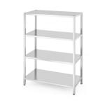 Hendi Regał magazynowy 4 półki pełne - skręcany 1200x600 mm | Hendi