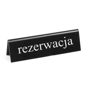 Hendi Tabliczka informacyjna PL - "rezerwacja" | Hendi